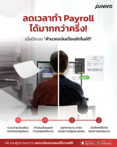 โปรแกรม Payroll ลดเวลาทำงานมากกว่าครึ่ง